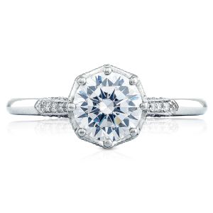2653RD65 Platinum Simply Tacori Engagement Ring