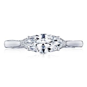 2654MQ10X5 Platinum Simply Tacori Engagement Ring