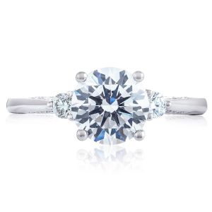 2656RD75 Platinum Simply Tacori Engagement Ring