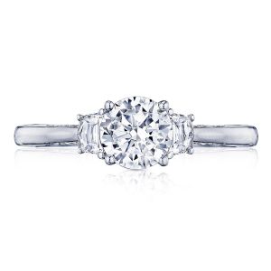 2658RD6 Platinum Simply Tacori Engagement Ring