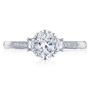 2659OV7X5 Platinum Simply Tacori Engagement Ring