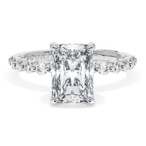 Tacori 2666RAD85X6PL Platinum Sculpted Crescent Engagement Ring
