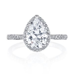 Tacori 2677PS10X7 Platinum Sculpted Crescent Engagement Ring