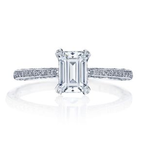 2680EC65X45 Platinum Tacori Classic Crescent Engagement Ring