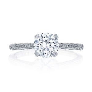 2680RD65 Platinum Tacori Classic Crescent Engagement Ring