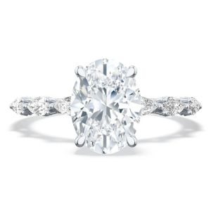 Tacori 2687OV85X65 Platinum Sculpted Crescent Engagement Ring