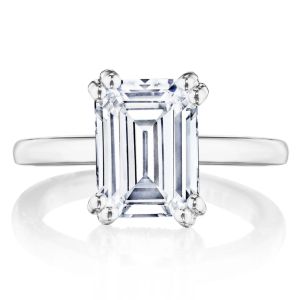 Tacori 268922EC10X75W 18 Karat Dantela Engagement Ring