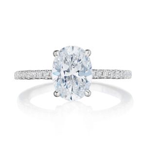 269017OV95X7 Platinum Tacori Dantela Engagement Ring