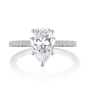Tacori 269017PS10X7W 18 Karat Dantela Engagement Ring