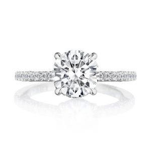 269017RD75 Platinum Tacori Dantela Engagement Ring