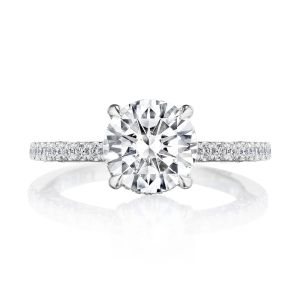 Tacori 269017RD75W 18 Karat Dantela Engagement Ring