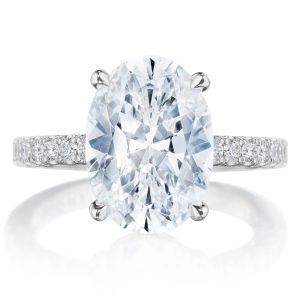 Tacori 269022OV125X9W 18 Karat Dantela Engagement Ring