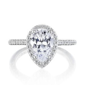 Tacori 269117PS10X7W 18 Karat Dantela Engagement Ring