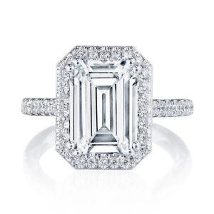 269122EC11X8 Platinum Tacori Dantela Engagement Ring