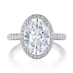 269122OV125X9 Platinum Tacori Dantela Engagement Ring