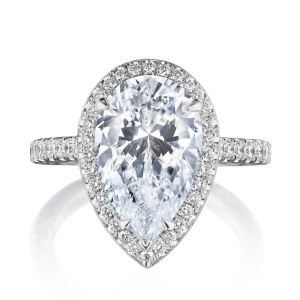 Tacori 269122PS14X9W 18 Karat Dantela Engagement Ring