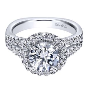 Gabriel 14 Karat Contemporary Engagement Ring ER4110W44JJ