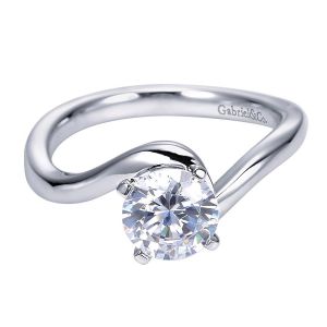 Gabriel 14 Karat Contemporary Engagement Ring ER6683W4JJJ