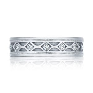 126-6D Platinum Tacori Diamond Wedding Ring