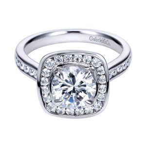 Gabriel 14 Karat Contemporary Engagement Ring ER8187W44JJ