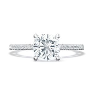272017CU Platinum Tacori Lunetta Crescent Engagement Ring