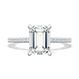 272017EC Platinum Tacori Lunetta Crescent Engagement Ring