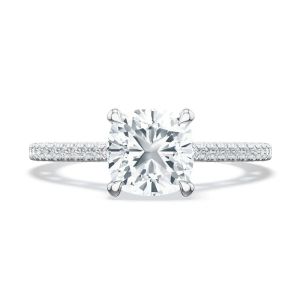 Tacori 272117CU65W 18 Karat Lunetta Crescent Engagement Ring