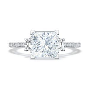 272417PR Platinum Tacori Lunetta Crescent Engagement Ring