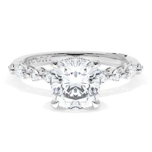 Tacori 272822CU7PL Platinum Sculpted Crescent Engagement Ring