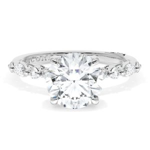 Tacori 272822RD8PL Platinum Sculpted Crescent Engagement Ring
