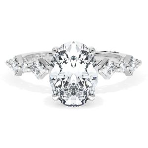 Tacori 272937OV95X7W 18 Karat Sculpted Crescent Engagement Ring