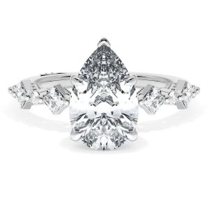 Tacori 272937PS11X7W 18 Karat Sculpted Crescent Engagement Ring