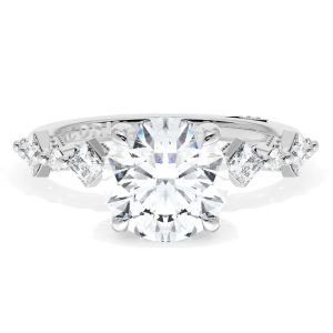 Tacori 272937RD8PL Platinum Sculpted Crescent Engagement Ring