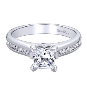 Gabriel 14 Karat Contemporary Engagement Ring ER8876W44JJ