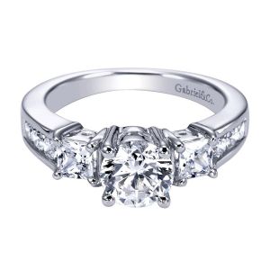 Gabriel 14 Karat Contemporary Engagement Ring ER93677W44JJ