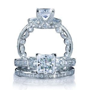 Verragio 18 Karat Paradiso Wedding Ring Paradiso-3007 P W