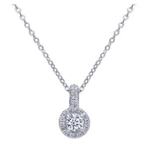 Gabriel Fashion 14 Karat Lusso Diamond Necklace NK1344W44JJ