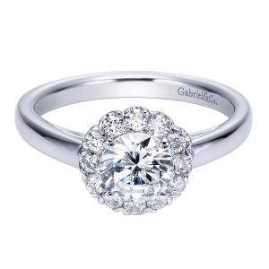 Gabriel 14 Karat Contemporary Engagement Ring ER7810W44JJ