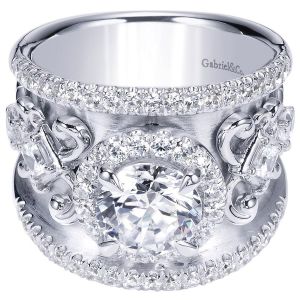 Gabriel 18 Karat Contemporary Engagement Ring ER8453W83JJ