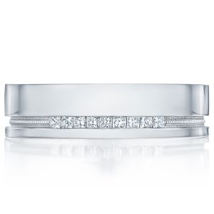 108-6D Platinum Tacori Sculpted Crescent Wedding Ring