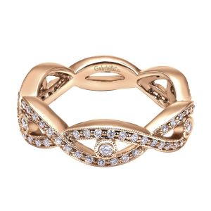 Gabriel Fashion 14 Karat Stackable Stackable Ladies' Ring LR5708K45JJ