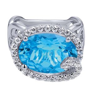 Gabriel Fashion 14 Karat Lusso Color Ladies' Ring LR4671W45BT
