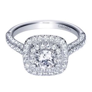 Gabriel 14 Karat Contemporary Engagement Ring ER8211W44JJ