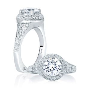 A.JAFFE Platinum Signature Engagement Ring MES640