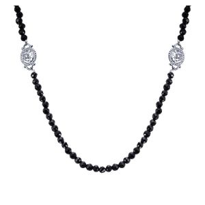 Gabriel Fashion Silver Roaring 20's Diamond By The Yard Necklace NK3492SVJBS