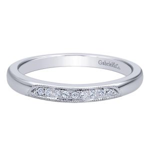 Gabriel 14 Karat Contemporary Wedding Band WB9763W44JJ