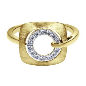 Gabriel Fashion 14 Karat Organic Ladies' Ring LR50561Y45JJ