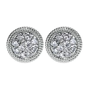 Gabriel Fashion 14 Karat Hampton Diamond Stud Earrings EG11738W45JJ