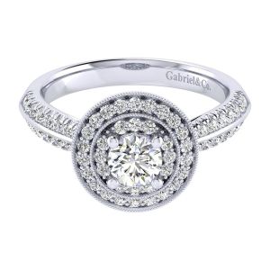 Gabriel 14 Karat Perfect Match Engagement Ring ER002A2AHW44JJ