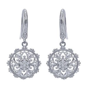 Gabriel Fashion Silver Mediterranean Drop Earrings EG11861SVJWS